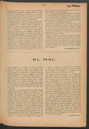 El mal