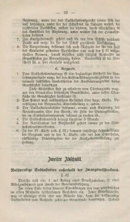 Zweiter Abschnitt. Nothwendige Subhastation außerhalb der Zwangsvollstreckung.