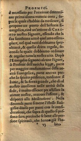 Delle Meditationi Sopra I Principali Misterii Di Tutta La Vita Di Christo N. Sig. : Parte ... ; Con le Figure, & Profetie del Vecchio Testamento, & con i Documenti, che dall' Enan [... Titelblatt beschädigt], 1.