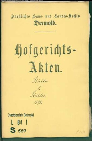 Stübber, Ermgards Erben gegen Hermann Stübber zu Alverdissen - Erbschaft