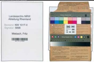 Entnazifizierung Fritz Miebach , geb. 30.01.1913 (Dreher)