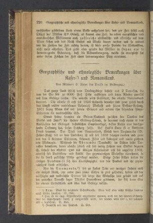 Geographische und ethnologische Bemerkungen über Kafer- und Nomansland