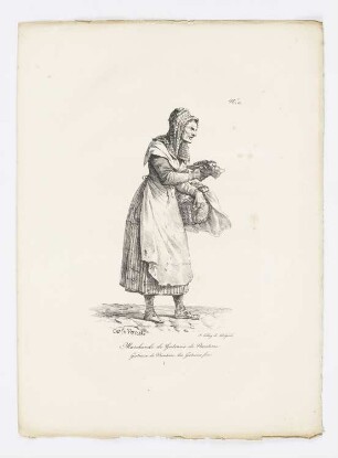 Marchande de Gateaux de Nanterre, Blatt 10 der Folge "Rufe von Pariser Straßenhändlern"