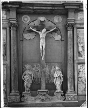 Schöntal Kloster Schöntal Abteikirche Sankt Joseph Passionsaltar von Michael Kern (um 1644) Kruzifix vom Mittelteil