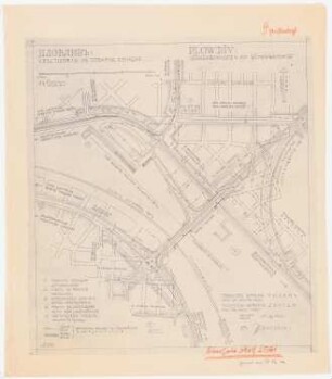 Planung für Plowdiw: Verkehrsregulierung Güterbahnhof, Lageplan 1:2000