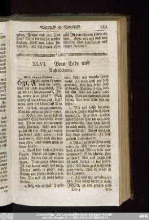 XLVI. Vom Tode und Auferstehung.
