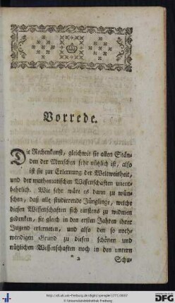 Vorrede.