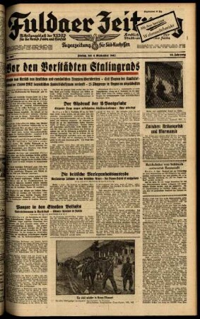 Ausgabe vom Freitag, den 04. September 1942.