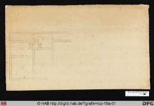 [Teil eines Grundrisses des Klosters Michaelstein].