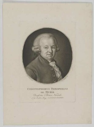 Bildnis des Christophorvs Theophilvs de Mvrr
