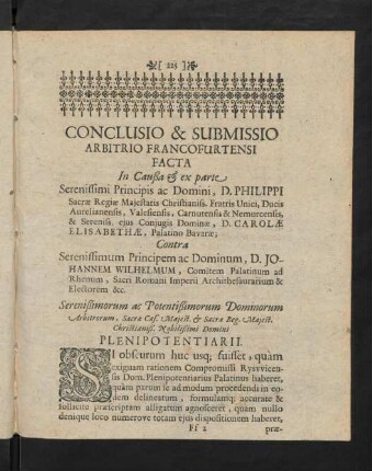 225-236, Serenissimi Principis ac Domini...