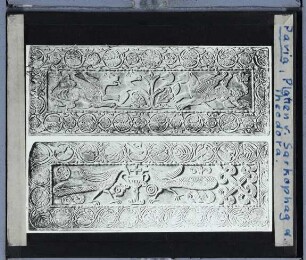 unbekannt (8. Jh.), Plutei von Theodota : Platten des Sarkophag der Theodora