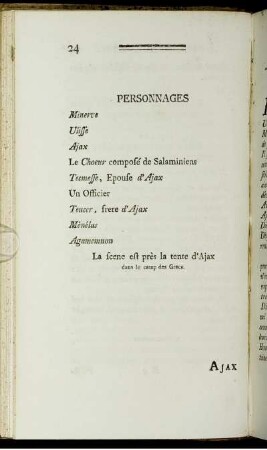 Ajax Furieux. Tragédie seconde.