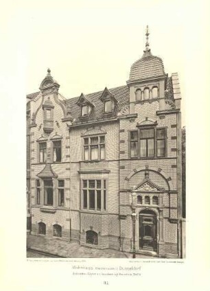 Tafel 86. Wohn- u. Geschäftshaus, Gr. Bockenheimerstr. 25, Frankfurt a.M. Architekt: Eugen Greiss