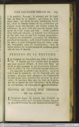Exemple De Justice D'Un Empereur De La Chine