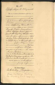 Standesamtsbuch der Stadt Aschaffenburg: Geburten 365/1900 - 184/1901