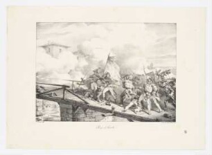 Pont d’Arcole, aus: Antoine-Vincent Arnault, "Vie politique et militaire de Napoléon", Paris 1822–1826