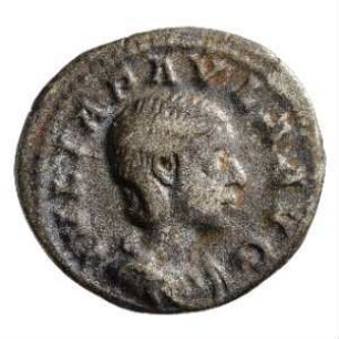 Münze, Denar, 219 - 220 n. Chr.
