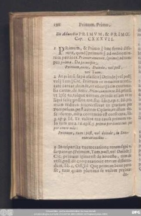 De Adverbio Primum, & Primo. Cap. CXXXVII.