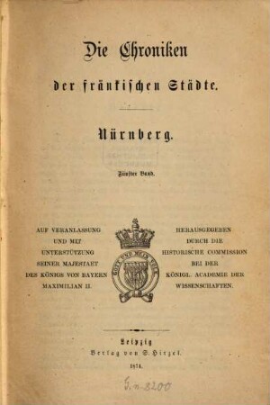 Die Chroniken der fränkischen Städte, 5