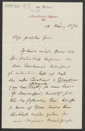 Brief an Friedrich Wilhelm Jähns : 14.03.1870