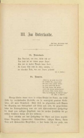 [III. Teil] Im Vaterlande