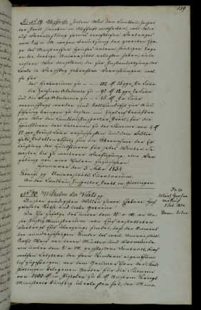 Verkauf des Gartens des verstorbenen Professors Ulrich.