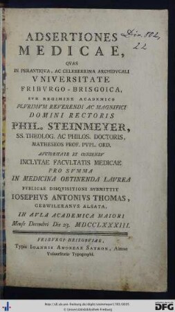 Adsertiones Medicae