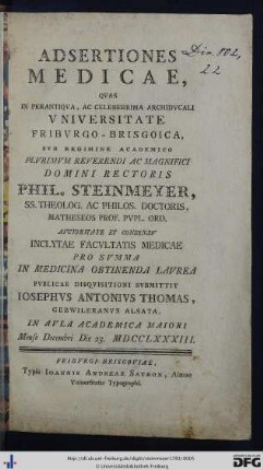 Adsertiones Medicae