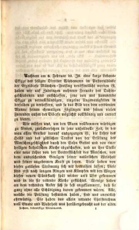 Kurze Lebensgeschichte des hochw. Herrn Directors und Domcapitulars Dr. Georg Friedrich Wiedemann