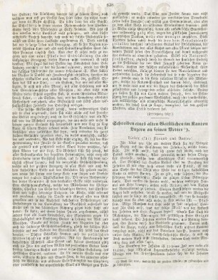 638-640 Schreiben eines alten Geistlichen im Kanton Luzern an seinen Vetter