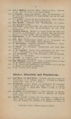 Bücher, Illustrirte und Prachtwerke