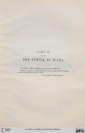 Part II: The temple of Diana