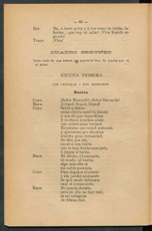 Cuadro segundo. - ¡Su Alteza!