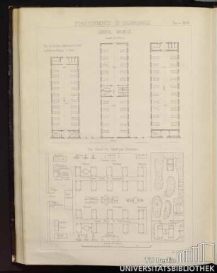 Planche No. 67 Établissements de bienfaisance. Hôpital modèle
