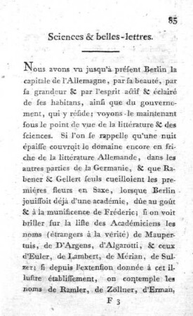 Sciences & belles-lettres