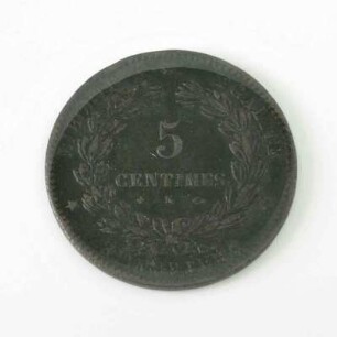 5 Centimes - Münze Frankreich