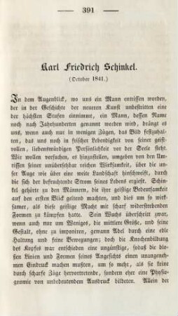 Karl Friedrich Schinkel (October 1841)
