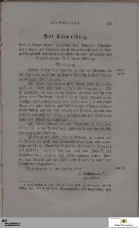 Vor Schweidnitz