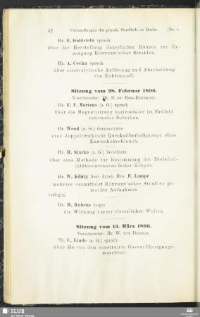 Sitzung vom 13. März 1896