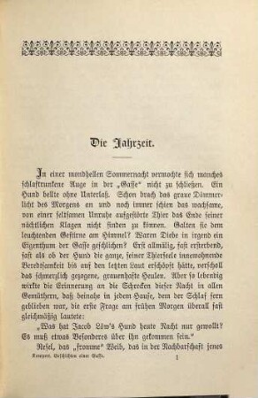 Gesammelte Schriften, 5. Geschichten einer Gasse