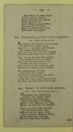 212. Gebet, so wird euch gegeben