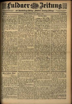 Ausgabe vom Mittwoch, den 07. Februar 1900.