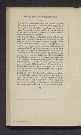 Schriftschreiben und Schriftzeichen