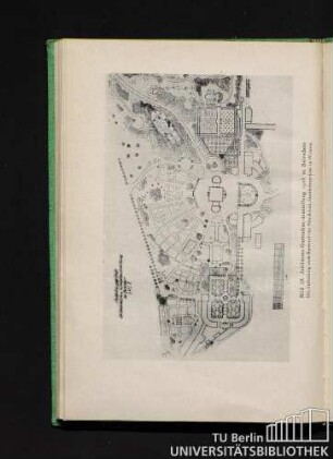 Bild 19. Jubiläums-Gartenbau-Ausstellung 1928 zu Belvedere. Die Aufteilung nach Entwurf von Otto Sckell, Garteninspektor in Weimar