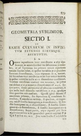 Geometria Sublimior.