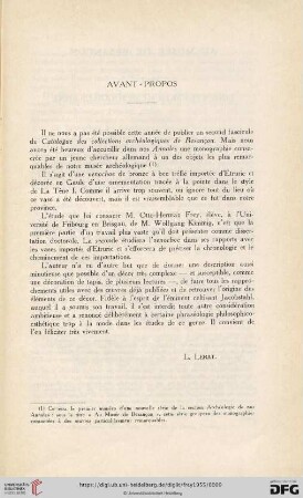 Avant-Propos
