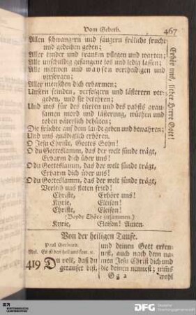 Von der heiligen Taufe.