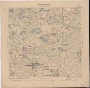 Section Radeburg aus: Topographische Karte (Äquidistantenkarte) Sachsen