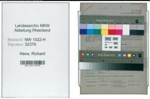 Entnazifizierung Richard Hens , geb. 28.05.1890 (Bohrer)